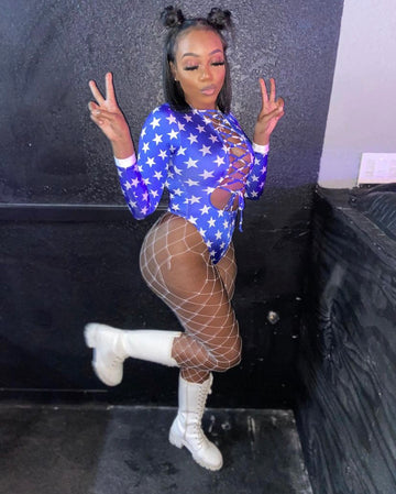 Pressure Lace Up Bodysuit