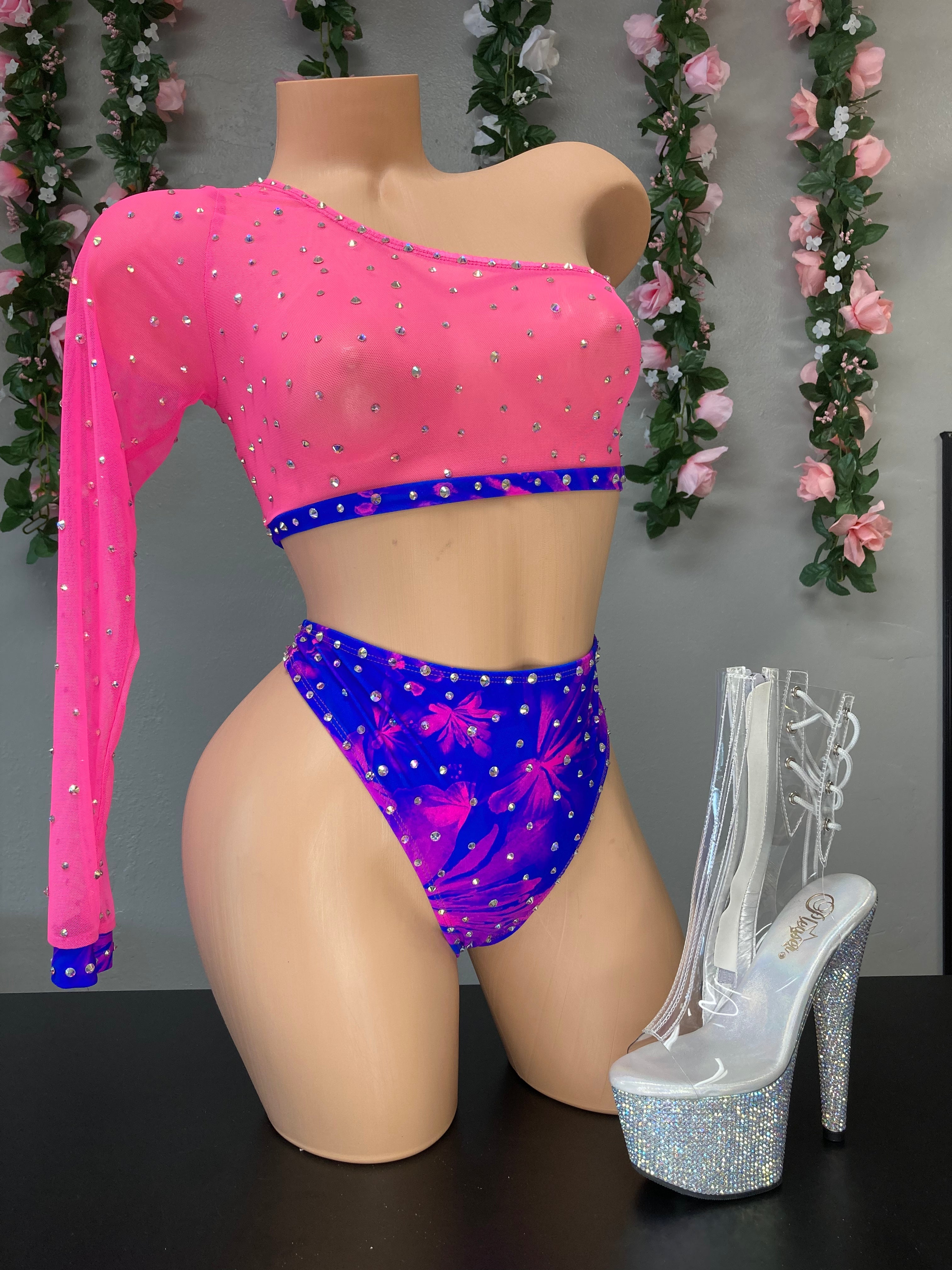 Orchid Set - Exotic Dancewear - Festival Wear - AttitudeBehavior