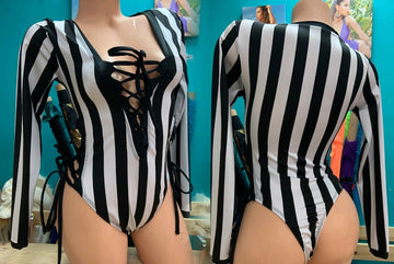 Brittany Referee Print Bodysuit